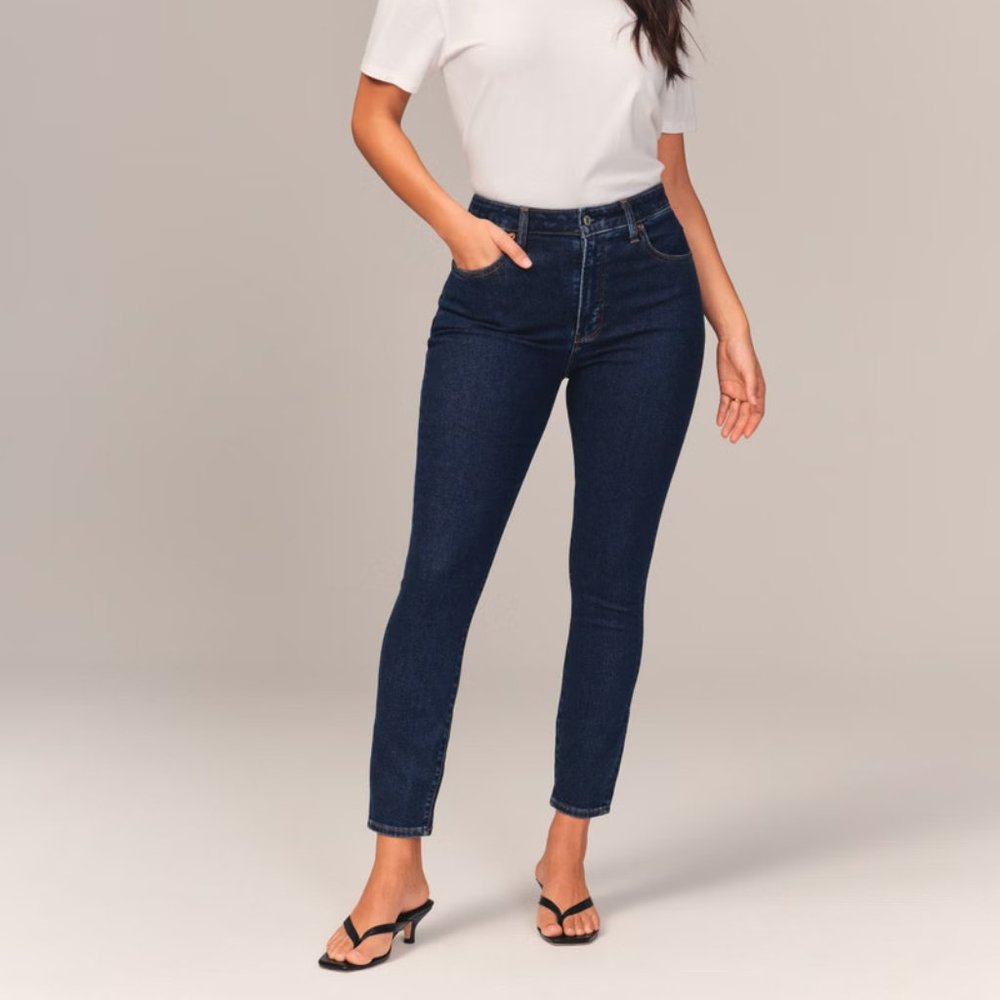 Abercrombie Curve Love High Rise Super Skinny Ankle Jean